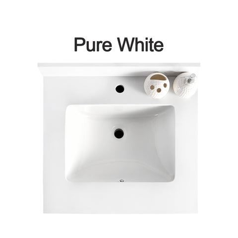 Countertop 25" x 22.5" Pure White