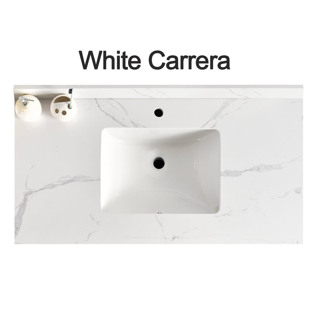 Countertop 55" x 22.5" White Carrera