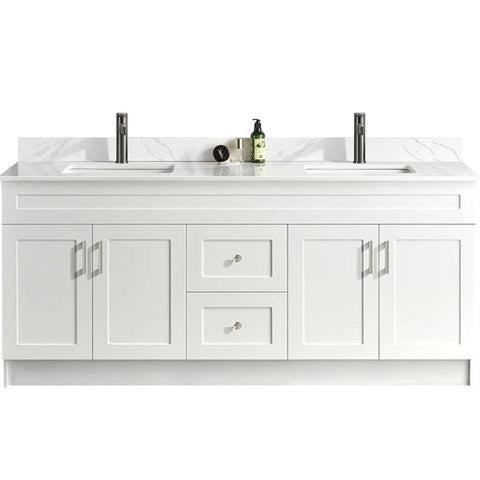 Sultan 72″ Double Sink Free Standing Bathroom Vanity HDF
