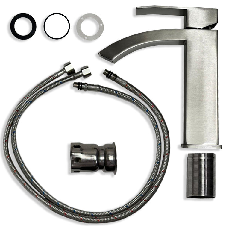 Modern Single Handle Bathroom Faucet Matt Black / Brushed Nickel / Gold