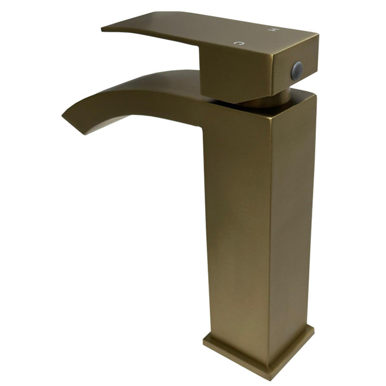 Modern Single Handle Bathroom Faucet Matt Black / Brushed Nickel / Gold