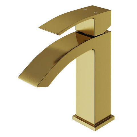 Modern Single Handle Bathroom Faucet Matt Black / Brushed Nickel / Gold