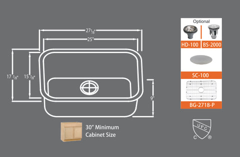 Sinks Signature Series SMC 2718-P