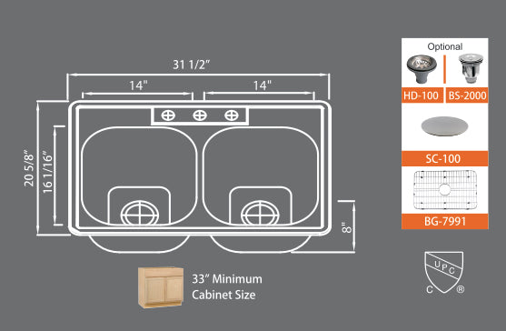 Sinks Signature Series SMC 7991