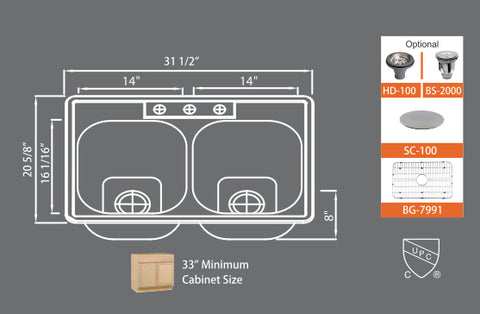 Sinks Signature Series SMC 7991