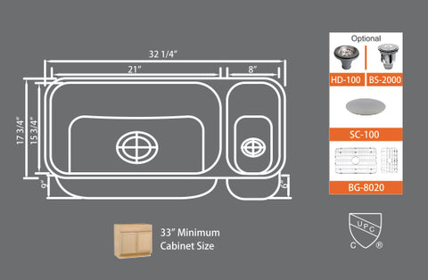 Sinks Signature Series SMC 8020