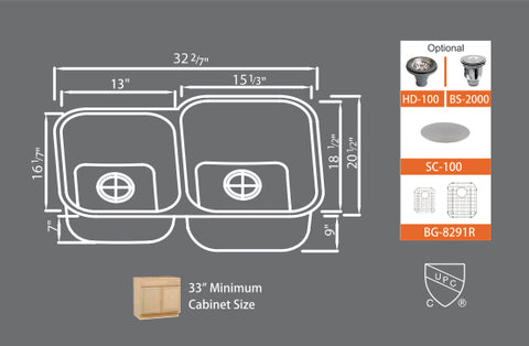 Sinks Signature Series SMC 8291R