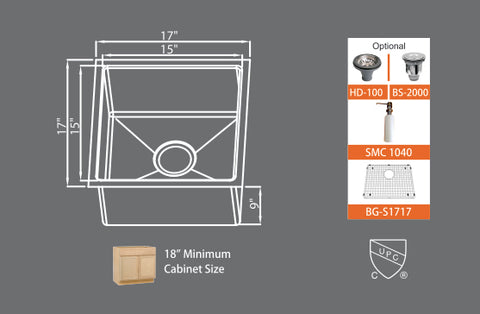 Sinks Premium Series SMC S1717