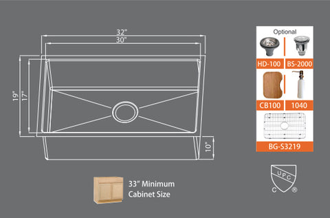 Sinks Premium Series SMC S3219