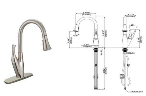 Kitchen Faucets SMC SD01A-BN
