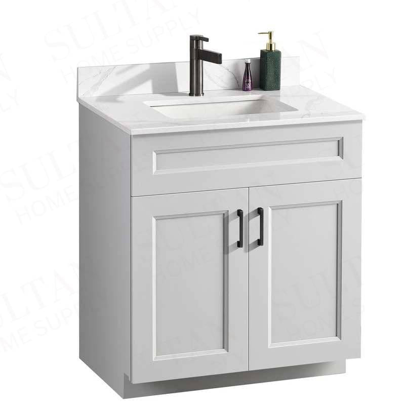 Sultan 30" Free Standing Bathroom Vanity Two Doors Solid Pinewood