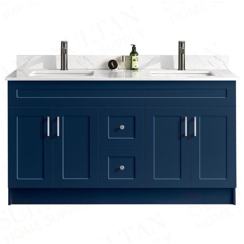 Sultan 60" Double Sink Free Standing Bathroom Vanity HDF