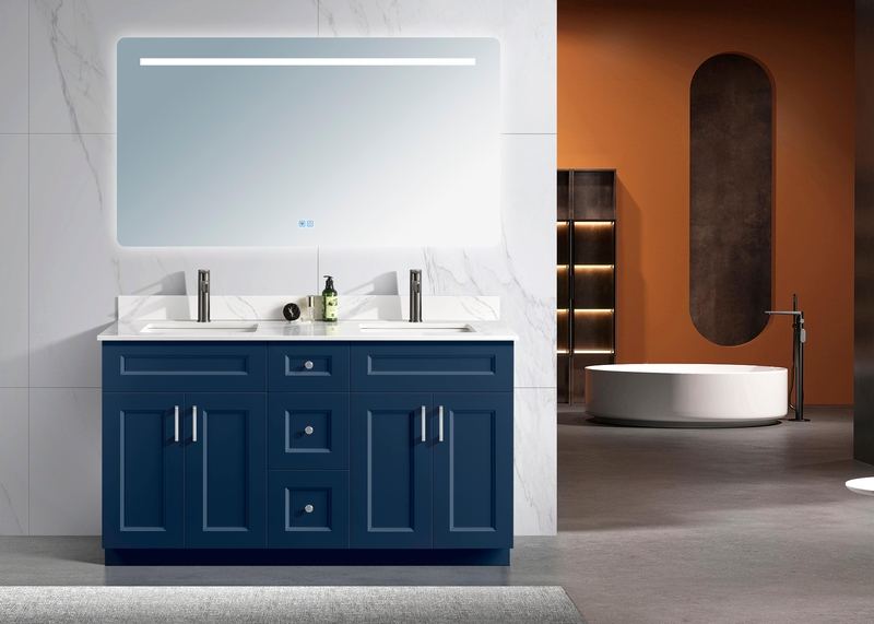 Sultan 60" Double Sink Free Standing Bathroom Vanity Solid Pinewood