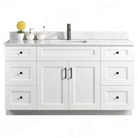 Sultan 60" Single Sink Free Standing Bathroom Vanity Solid Pinewood