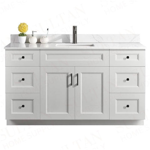 Sultan 60" Single Sink Free Standing Bathroom Vanity Solid Pinewood