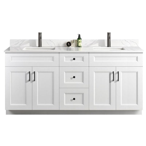 Sultan 72" Double Sink Free Standing Bathroom Vanity Solid Pinewood