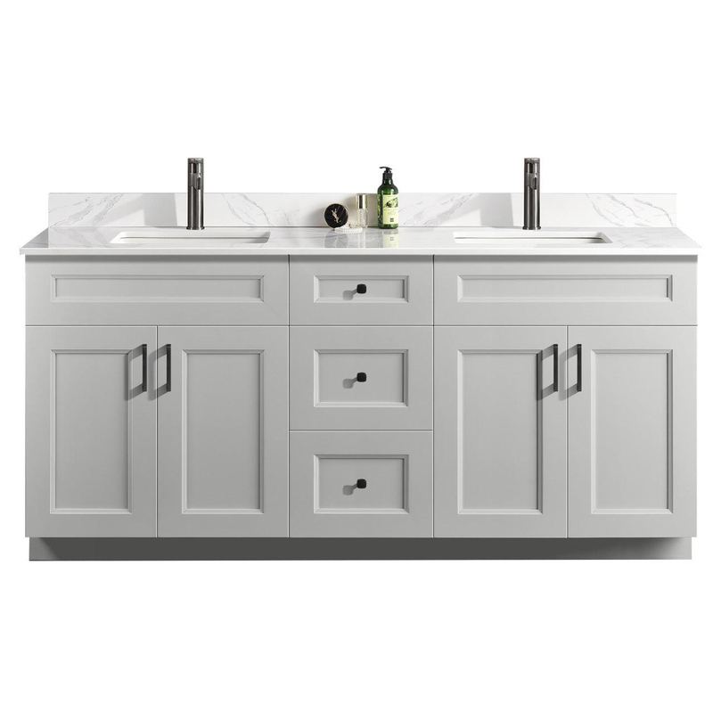 Sultan 72" Double Sink Free Standing Bathroom Vanity Solid Pinewood