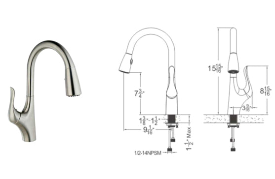 Kitchen Faucets SMC 8900-BN